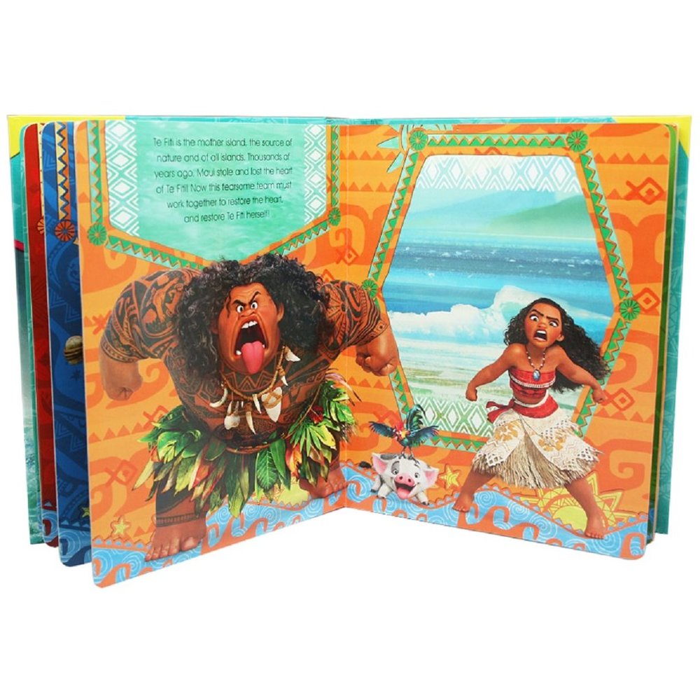 Disney Moana My Busy Board Book with Figurines - Picture 5 of 6